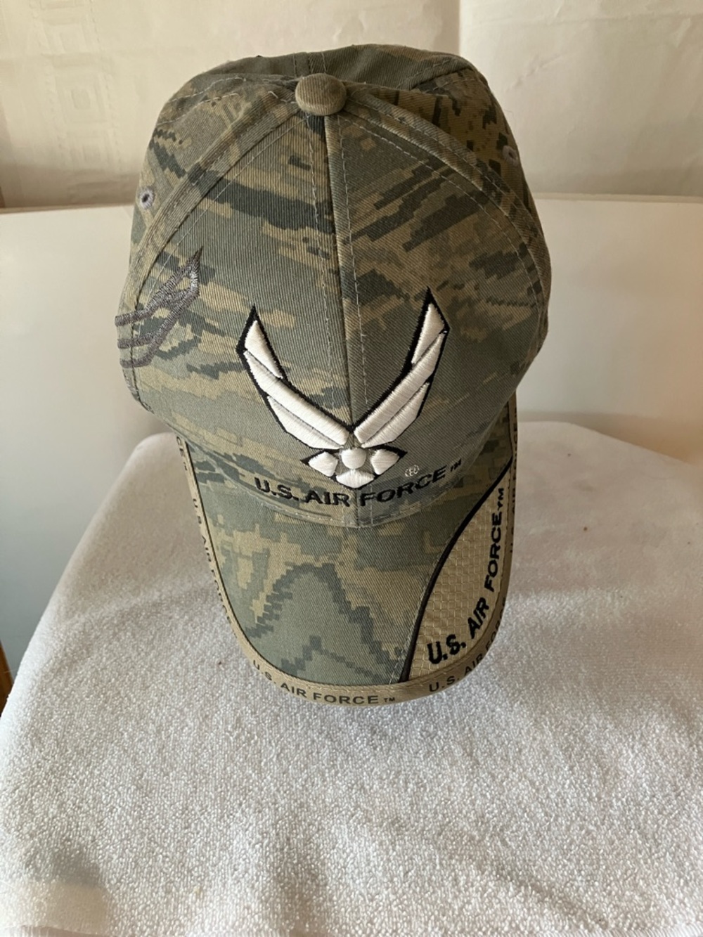 US Air Force Camouflage Baseball Cap by Mitchell Proffitt-Velcro Closure